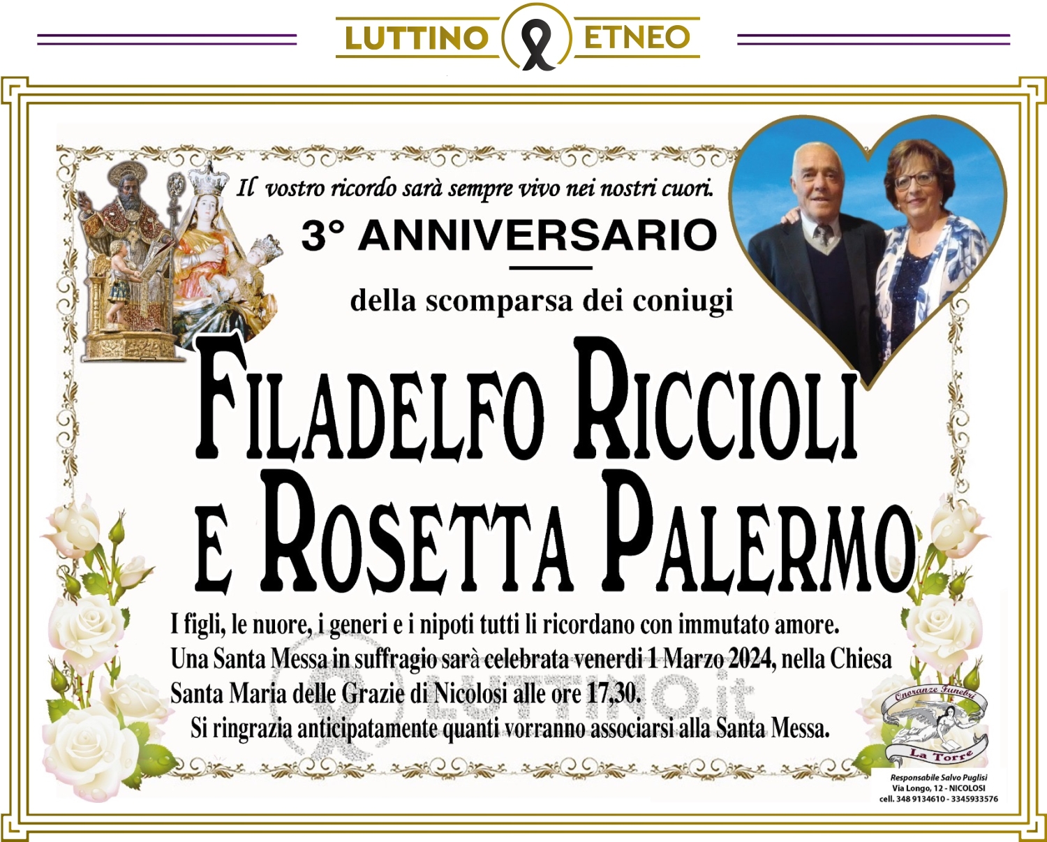Rosetta Palermo e Filadelfo Riccioli 